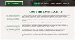 Desktop Screenshot of cambriagroup.com