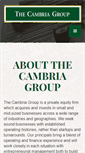 Mobile Screenshot of cambriagroup.com